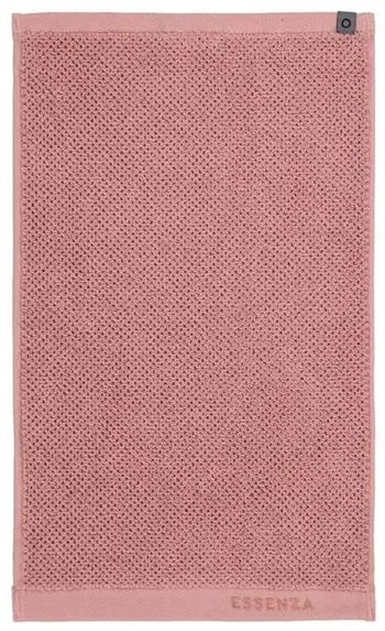 Se Essenza håndklæde - 50x100 cm - Rosa - 100% økologisk bomuld - Connect uni bløde håndklæder hos Shopdyner.dk